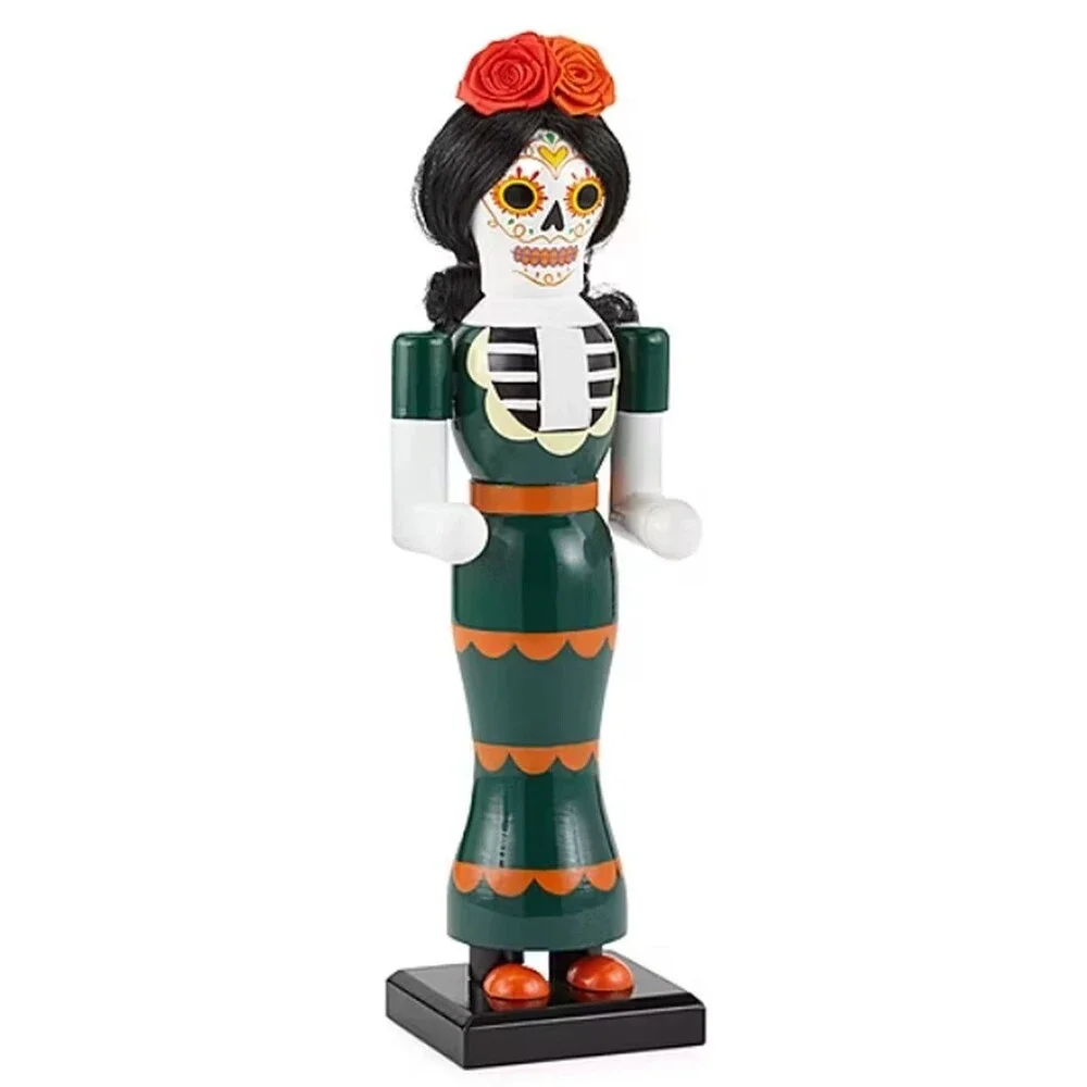 Set of 2 Wooden Halloween Nutcrackers, 14